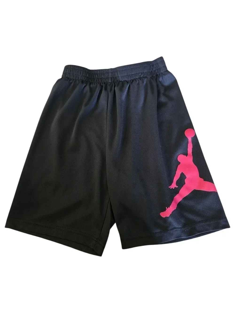 Jordan Black Kids Hoodie & Shorts Set with Multicolor Graphic